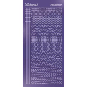 Hobbydots stickervel glanzend paars STDM139 (Locatie: H397)