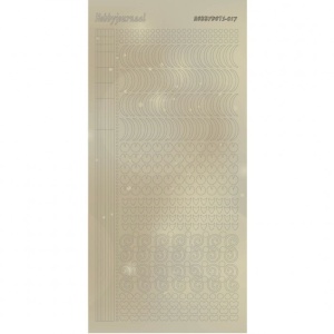 Hobbydots stickervel glitter goud STDP171 (Locatie: u123)