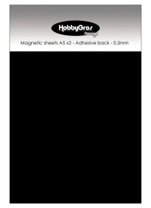 HobbyGros 2 magnetische vellen A5, 1 kant zelfklevend, 0.5mm, SS108 (Locatie: 4819)