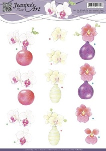 Jeanine's Art knipvel bloemen CD10672 (Locatie: 2731)