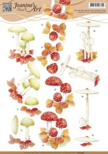 Jeanine's Art knipvel herfst paddenstoelen CD10993 (Locatie: 4541)