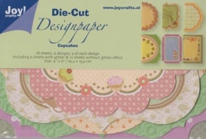 Joy! Crafts Die Cut Designpaper cupcakes 8011/0515 (Locatie: K265)