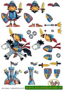 Knipvel kinderen ridder 91602 (Locatie: 1318)