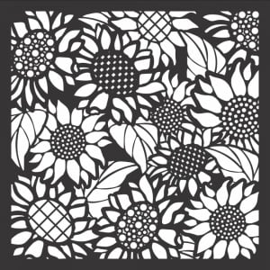 LDRS Creative stencil Sunflower 15 x 15 cm LDRS3260 (Locatie: 1516)