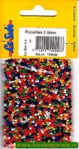 Le Suh kralen mix rocailles 2,5 mm, 20gr. 134099 (Locatie: K3)