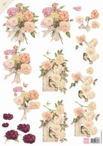 Marianne Design knipvel Pink Roses MB0141 (Locatie: 4437)