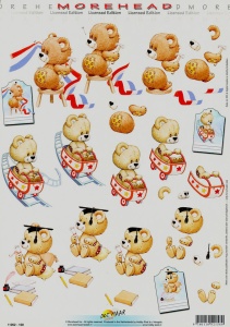 Morehead, decoupage sheet, graduated 11052-158 (Locatie: 2382)