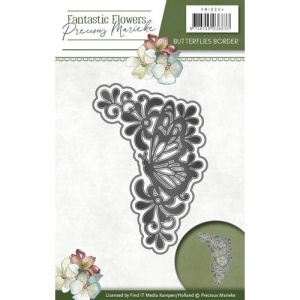 Precious Marieke snij- en embosmal Fantastic Flowers – Butterflies Border PM10094 (Locatie: M058)