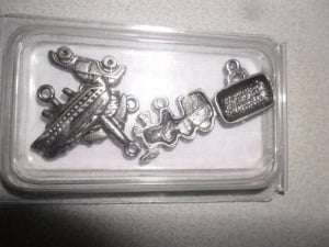 Rayher metalen hangertjes 'reizen' 1,5-2,5 cm / 6 stuks 7845648 (Locatie: K2)