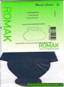 Romak cadeautasjes blauw 5 stuks K5 288 25 (Locatie: 5R )