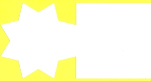 Romak dubbele kaart vierkant ster wit 12,5 cm x 12,5 cm 5 stuks K4 320 21 (Locatie: H388 ) - Img 2