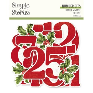Simple Stories Bits & Pieces Numbers (Locatie: 0631) - Img 2