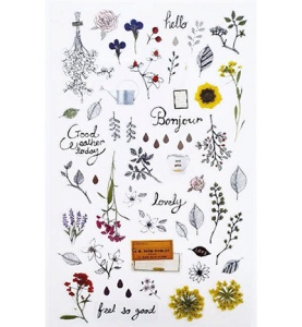 Stafil Mini Stickers bloemen/teksten 740019-16 (Locatie: 1513)