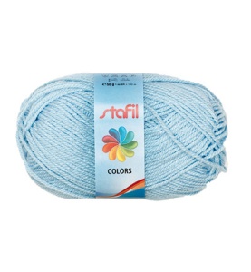 Stafil wool, light blue, 50 gram, 133 meter