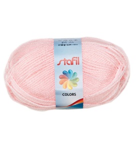 Stafil wool, pink, 50 gram, 133 meter