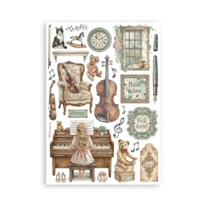 Stamperia washi pad, 14.8x21 cm, 8 vellen SBW34 - Img 2