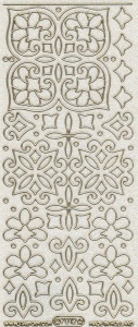 Starform sticker figuren transparant glitter goud 7012 (Locatie: G055)