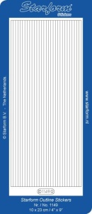 Starform sticker velvet lijnen lichtblauw 1149 (Locatie: B349) - Img 2