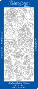 Starform sticker zilver 802 (Locatie: Z036)