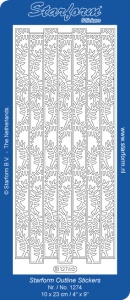 Starform sticker zilver randje 1274 (Locatie: A249)