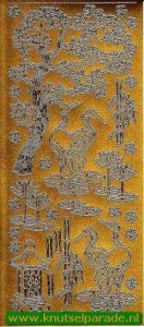 Starform stickervel goud Japans 1086 (Locatie: S73) - Img 2