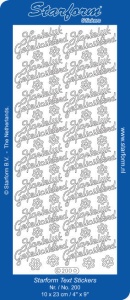 Starform stickervel Hartelijk Gefeliciteerd goud 200 (Locatie: g153)