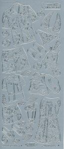 Starform stickervel vakantie zilver 1108 (Locatie: g162) - Img 2