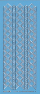 Stickervel blauw/zilver nr. 3019 (Locatie: K141)
