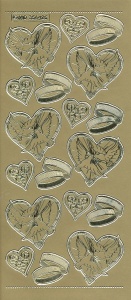 Stickervel huwelijk goud MD356425 (Locatie: A003) - Img 2