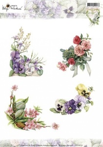 Studio Martare knipvel bloemen hoekjes CD10715 (Locatie: 1220)