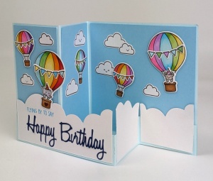 Verjaardagskaart met luchtballonnen - Img 2