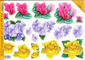 Voorbeeldkaarten stansvellen bloemen set 1 (Locatie: 2691)