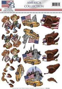 Yvonne Creations knipvel amerika CD10657 (Locatie: 2634)