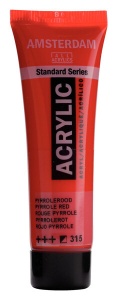 Amsterdam Acrylverf Tube 20 ml Pyrrolerood 315