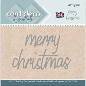 Card Deco snijmal Merry Christmas CDECD0128 (Locatie: nn254)