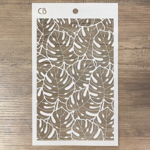 Ciao Bella Texture Stencil, 12.5cm x 20cm, Tropical Leaves, MS071 (Locatie: 1138) - Img 4