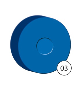 Collall verfblokken 6x donkerblauw COLPB4403