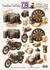 Creatief Art stansvel Vintage Gentlemen 02 CCO-030 (Locatie: 4612)