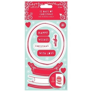 Docrafts "12 days of christmas" 25 st stansjes PMA169067 (Locatie: 0901)