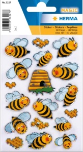 Herma 3D sticker bijen 1 vel 3227 (Locatie: HE057)