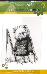 Hobby Idee Clear Stamp Beer met Hengel Hi-stamp 0031 (Locatie: A378)