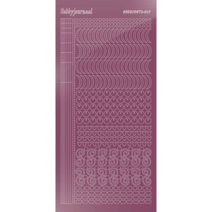 Hobbydoets glanzend violet stickervel STDM176 (Locatie: h402 )