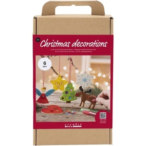 Hobbyset houten kerstdecoraties 977583