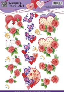 Jeanine's Art knipvel huwelijk CD10824 (Locatie: 4645)