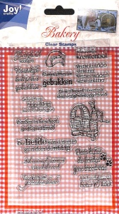 Joy! Crafts Clear Stamps Bakery 6410/0086 (Locatie: A338)