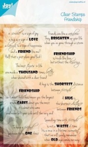 Joy! Crafts Clear Stamps Friendship 6410/0041 (Locatie: grve)