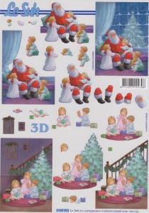 Le Suh, decoupage sheet, christmas 4169923 (Locatie: 2524)