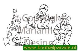 Marianne Design Clear stamp Little Sweethearts boy TC0815 (Locatie: NN020)