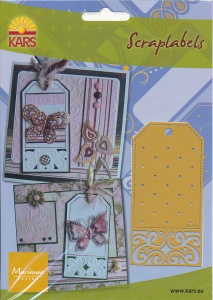Marianne Design snij- embos- borduurmal Scraplabels SL0814 (Locatie: S086)