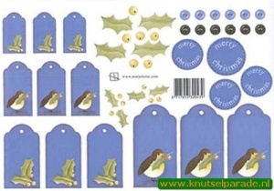 Marjoleine knipvel kerst labels 39 (Locatie: 2771)